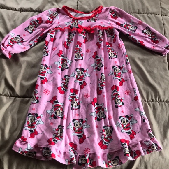 Minnie Mouse Santa Christmas Nightgown 2T